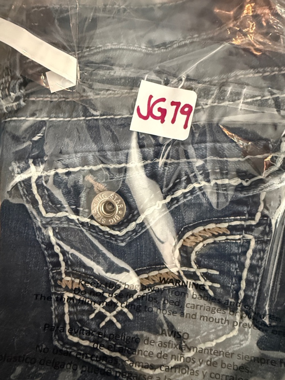 Big Star Maddie Bermuda Denim Shorts Sz26 Medium Wash Western - Picture 12 of 12